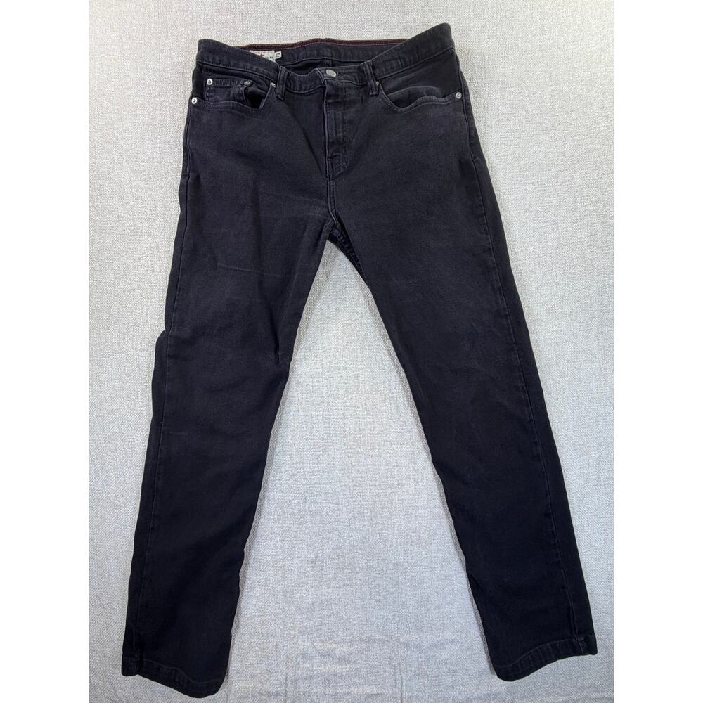 American Giant Men's Black 32x32 Straight Leg Denim Jeans Casual Pants Classic